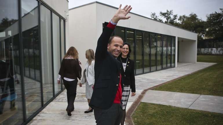 Pedro Mota Soares falou durante uma visita à Casa dos Marcos, na Moita