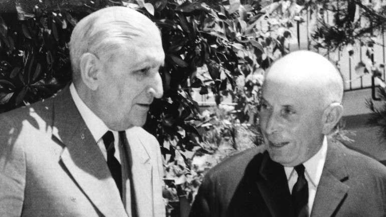 Salazar com o Presidente da República de então, Américo Thomaz