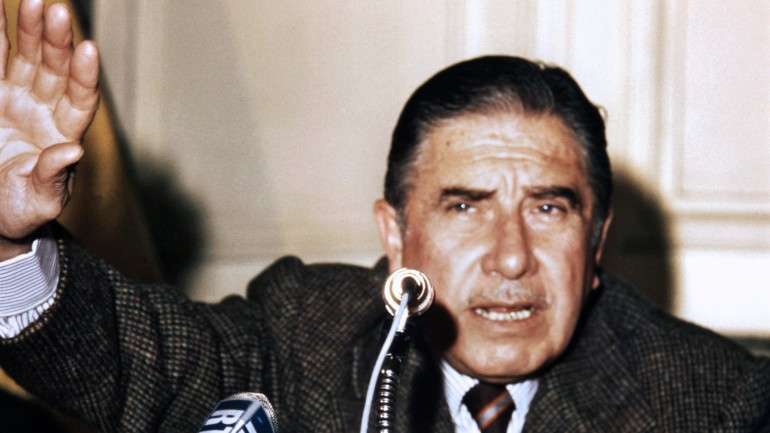 O ditador chileno Augusto Pinochet