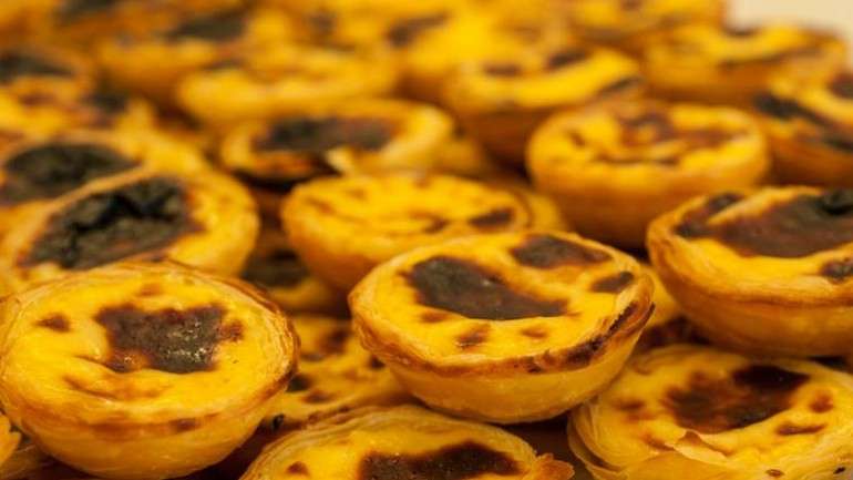 Os bonitos pastéis de nata da Manteigaria, em Lisboa.