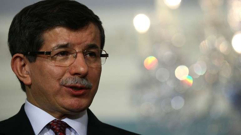 O primeiro-ministro turco, Ahmet Davutoglu