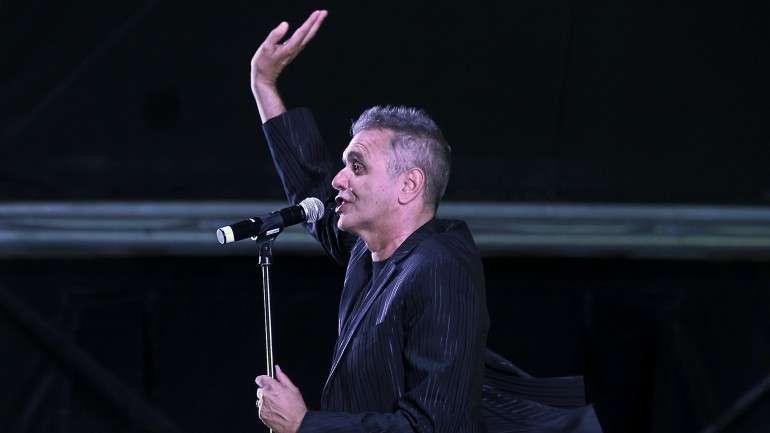 Rui Reininho em espetáculo (foto de arquivo)