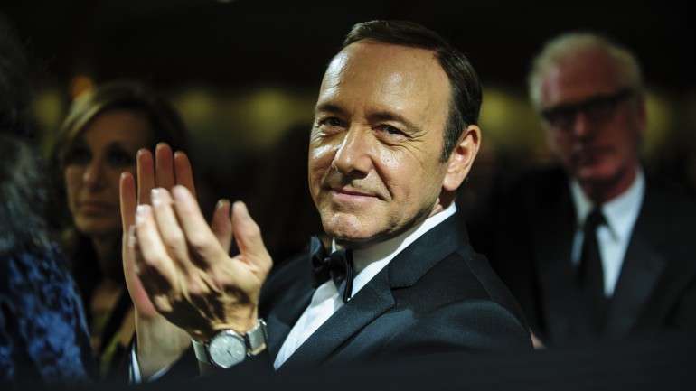 Kevin Spacey, que na série "House of Cards" dá a vida ao calculista Frank Underwood, em entrevista ao El Mundo