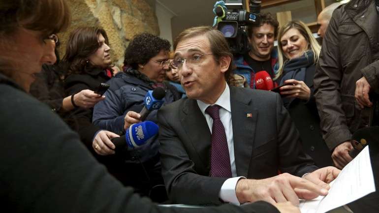 Passos comentou dívida à Segurança Social à margem de uma visita a uma feira de Alimentação, em Lisboa