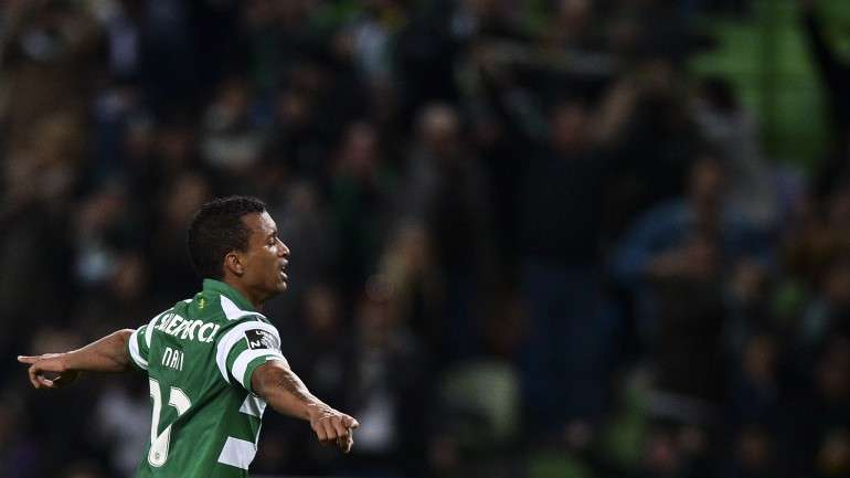 Nani marcou o terceiro do Sporting e já leva dez golos esta época