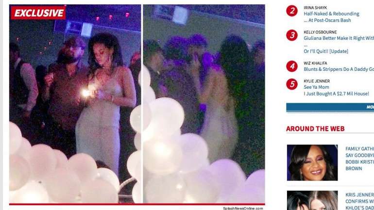 Esta é a primeira fotografia de Rihanna e Leonardo DiCaprio juntos. A publicação é do site TMZ