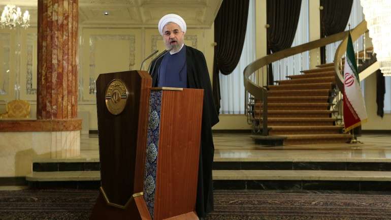 O Presidente do Irão, Hassan Rouhani