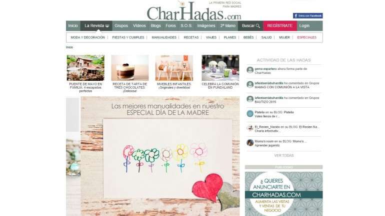 O registo na plataforma Charhadas é gratuito.