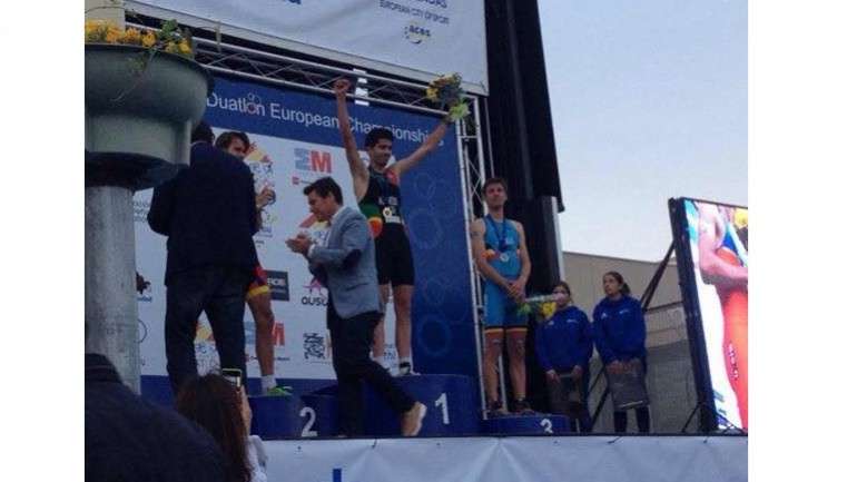 O triatleta português sagrou-se campeão europeu de duatlo na categoria de sub-23.