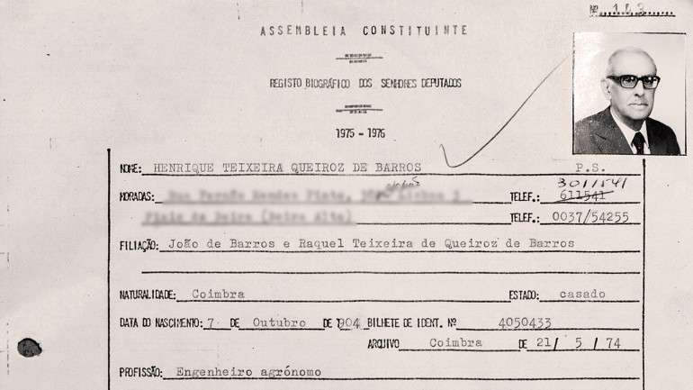 O Presidente da Assembleia Constituinte foi eleito pelo PS e era amigo deMarcello Caetano