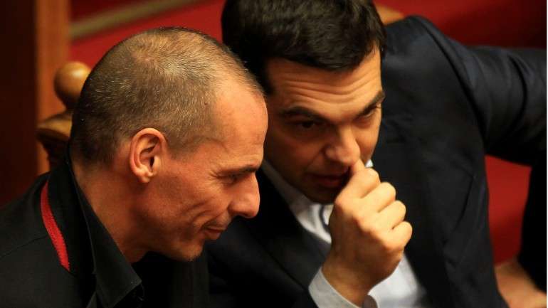 Yanis Varufakis e Alexis Tsipras
