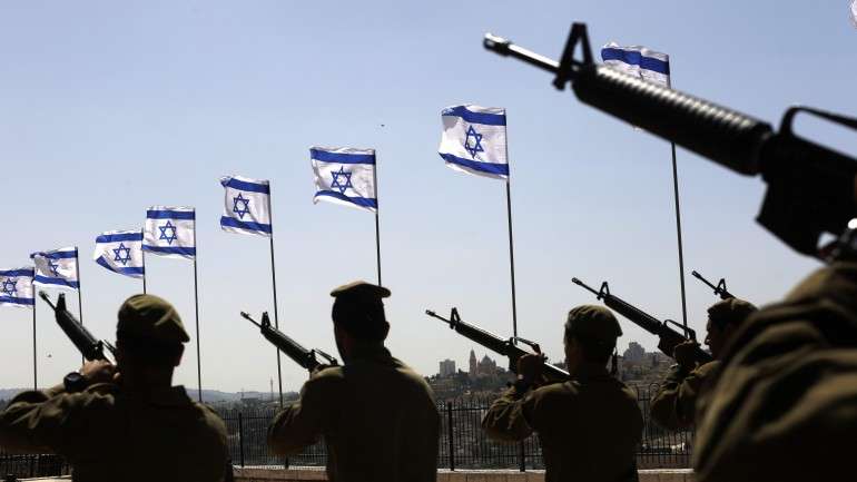 O protesto visava as restrições impostas pelos israelitas aos jornalistas palestinianos