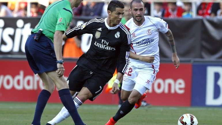 Cristiano Ronaldo marcou três golos