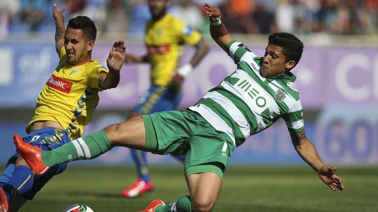 O jogo na Amoreira foi bem disputado, mas nem sempre com bom futebol.
