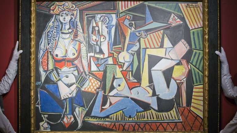 A obra do pintor espanhol Pablo Picasso é uma reinterpretação da pintura original de Eugène Delacroix, concluída em 1834