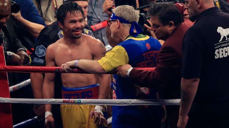 Manny Pacquiao e Floyd Mayweather Jr. defrontaram-se no sábado (madrugada de domingo em Portugal), em Las Vegas. Mas o verdadeiro “combate” para o filipino estava só a começar.
