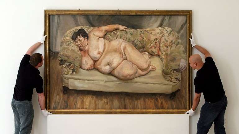 "Benefits Supervisor Sleeping", um dos vários retratos de Sue Tilley pintados por Freud