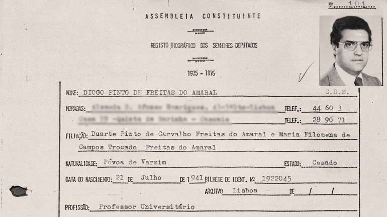 O CDS, liderado por Diogo Freitas do Amaral, foi o único partido a votar contra