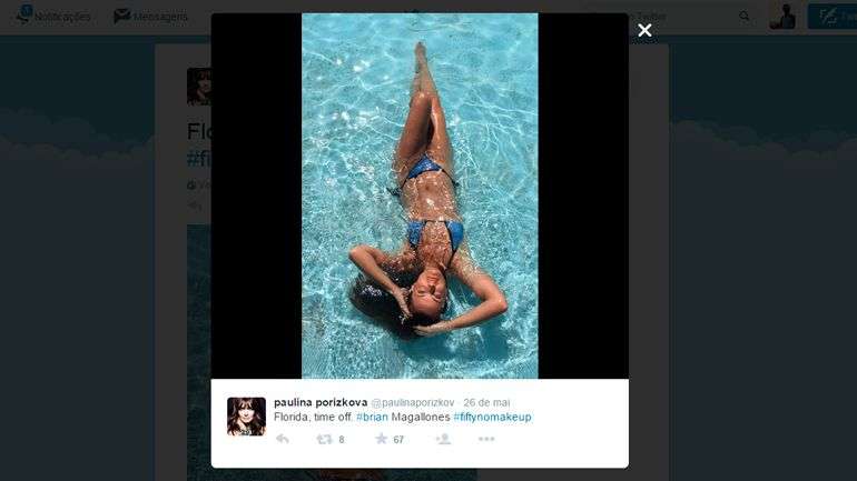Paulina Porizkova completou 50 anos em abril deste ano