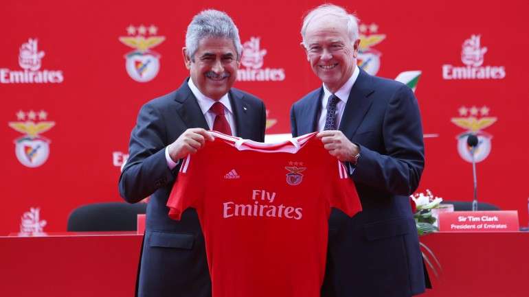 O novo contrato com a Emirates entra em vigor a 1 de julho e durará até à época 2017/2018
