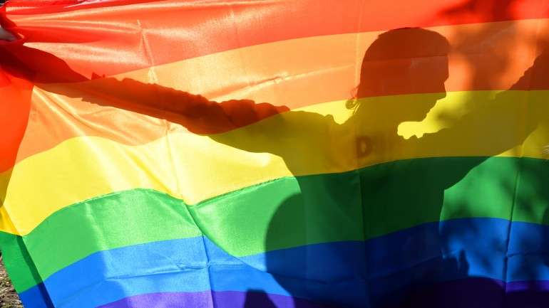 Parada gay em Maio de 2013 (Ucrânia, Kiev)