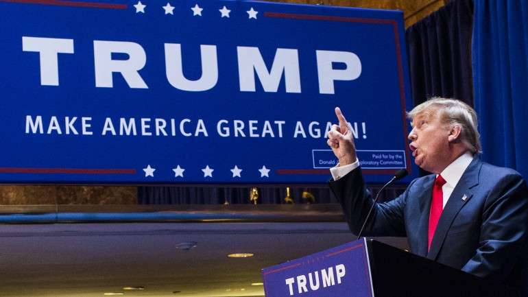 Trump apresentou a candidatura à presidência dos EUA na terça-feira