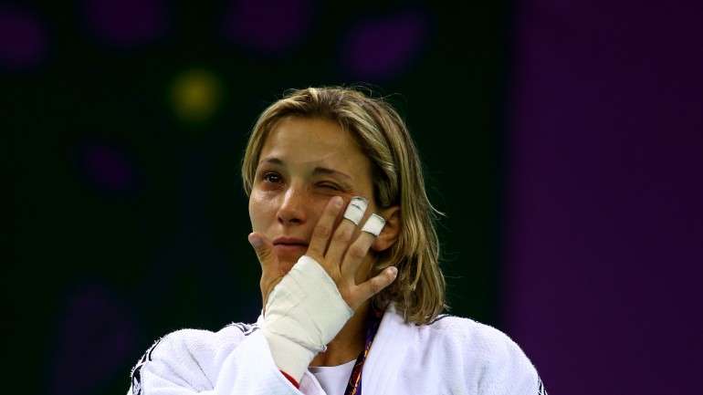 Telma Monteiro, de 29 anos, junta esta medalha conquistada na primeira edição dos Jogos Europeus às 10 que já venceu em Campeonatos da Europa da modalidade