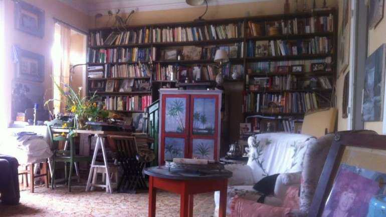 Sala da antiga casa de José Saramago e Isabel da Nóbrega, hoje Casa Museu Isabel e José