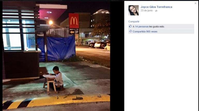 O registo da estudante ganhou as redes sociais na última semana