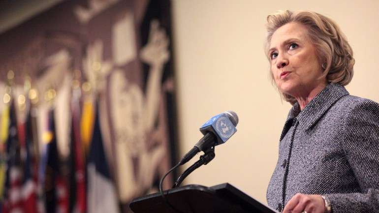 Segundo as sondagens, Hillary Clinton é a preferida para liderar o Partido Democrata nas eleições presidenciais norte-americanas de 2016.