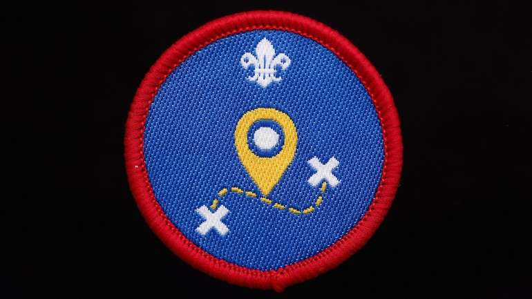 Símbolo de escuteiros, em modo de geocaching. A moda veio para ficar
