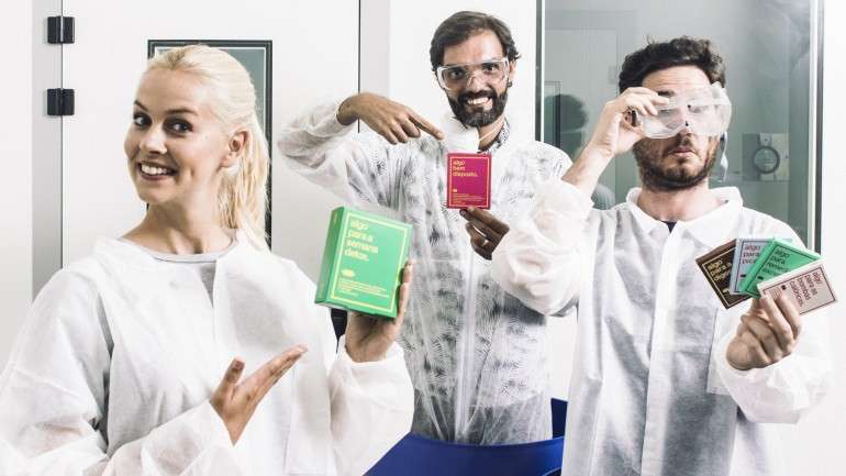 Christine, a gestora de marca, Ricardo, o cientista, e Christian, o director criativo. Um laboratório que funciona como uma agência criativa. Ou vice-versa.