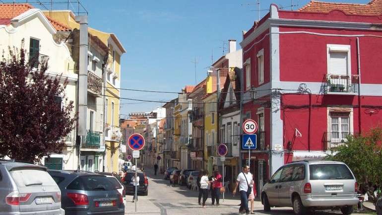 Praça Machado dos Santos, na Fonte Nova, em Setúbal