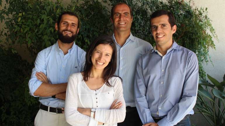 Os fundadores João Gomes, Bruno Franco, Inês Santos e João Ramos