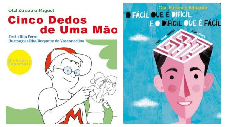Estes são dois dos três livros da 3ª coleção "Meninos Especiais". Cada coleção conta a história de uma criança com uma síndrome.