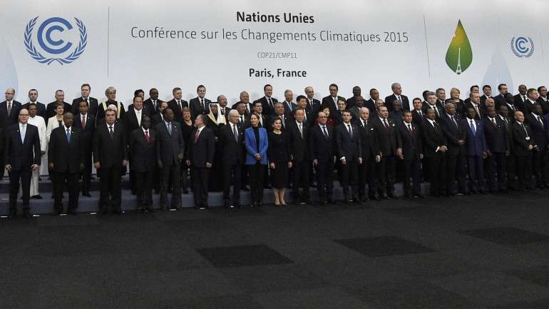 A "foto de família" dos líderes mundiais presentes na COP21