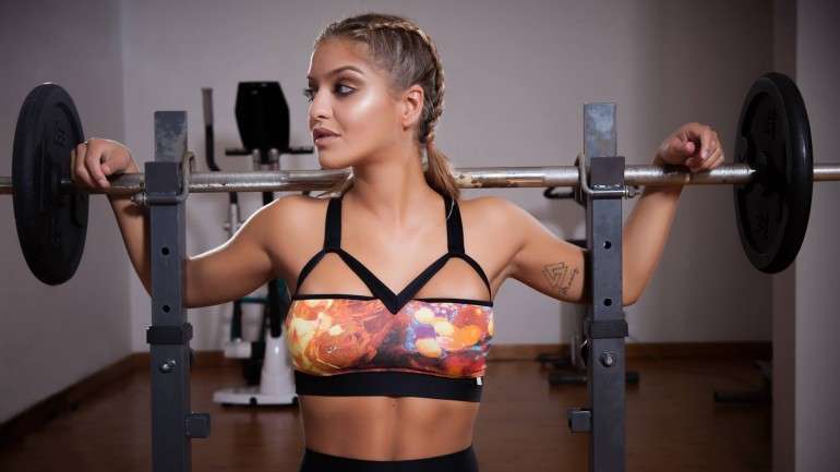 Os soutiens com suporte leve são ideais para a prática de musculação porque garantem uma mobilidade total.