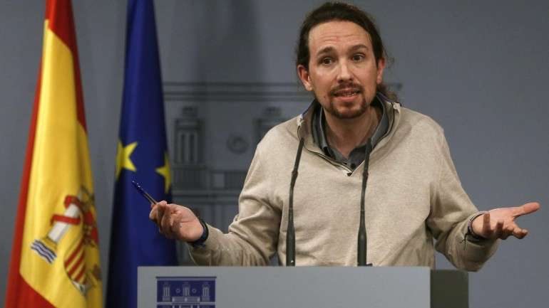 Pablo Iglesias encontrou resistência quanto à formação de quatro grupos parlamentares distintos (que incluíam todos membros do Podemos) e decidiu-se pela formação de uma grande coligação, de 60 deputados