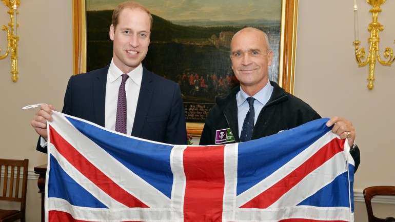 Explorador Henry Worsley com o príncipe William