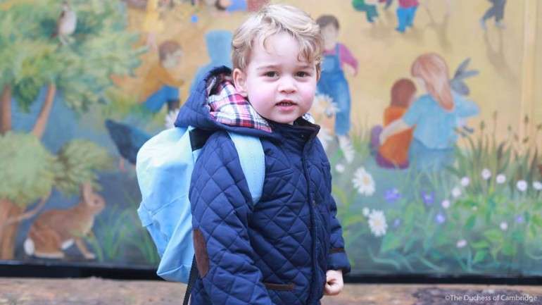 George foi fotografado pela mãe, a Duquesa de Cambridge.
