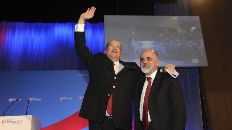Vítor Sousa (à esquerda) foi vice-presidente da Câmara de Braga quando Mesquita Machado era edil