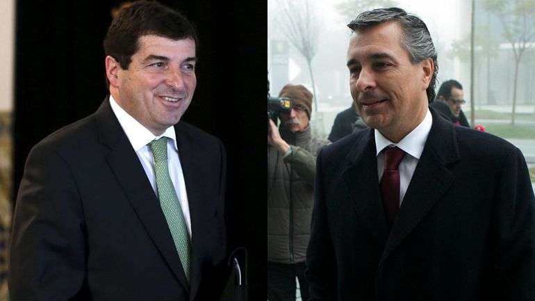 Contrato assinado entre Novo Banco (liderado por Eduardo Sock da Cunha, à esquerda) e empresa de José Veiga é ilegal, diz o MP