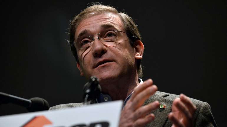 Passos Coelho falou durante o 1.º Congresso Distrital Autárquico nas Caldas da Rainha