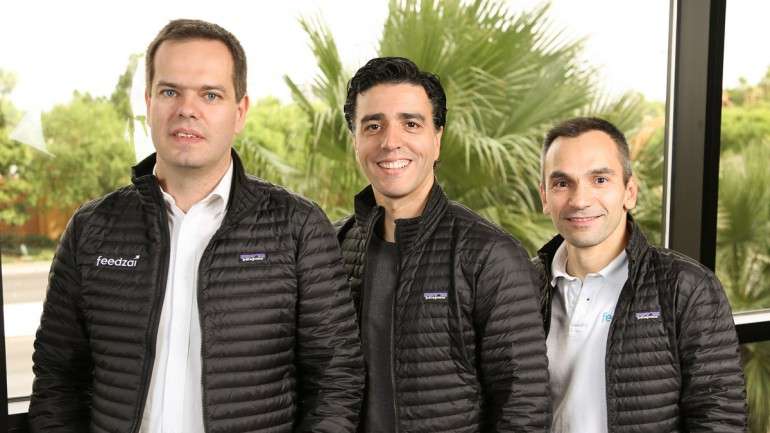 Paulo Marques (à esquerda na imagem), Nuno Sebastião (ao centro) e Pedro Bizarro (à direita) fundaram a Feedzai em 2009