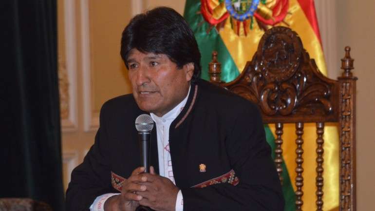 Evo Morales, presidente da Bolívia