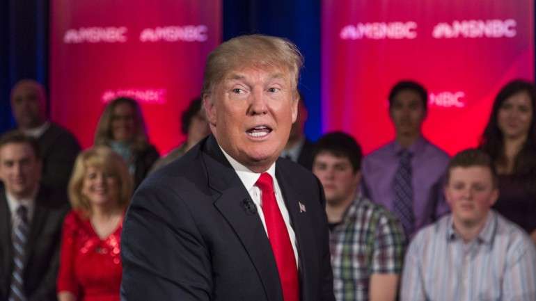Donald Trump autodefiniu-se como "pró-vida" numa entrevista à MSNBC