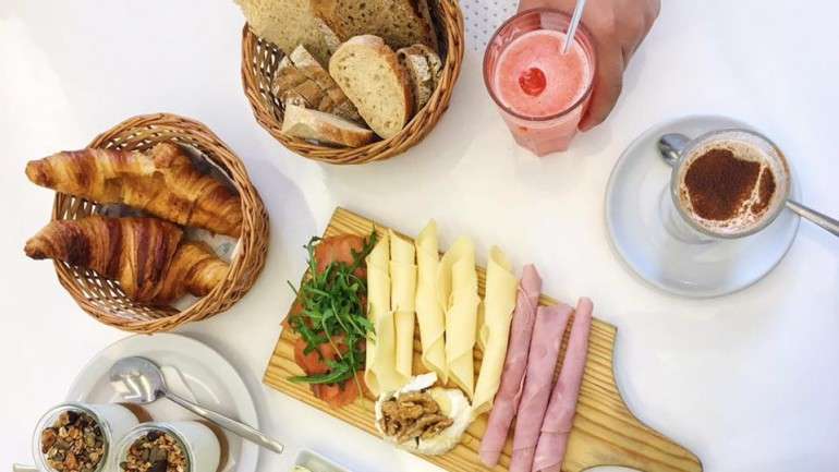 O Brunch Leitaria, uma das opções da Leitaria Lisboa, perto do Marquês de Pombal.