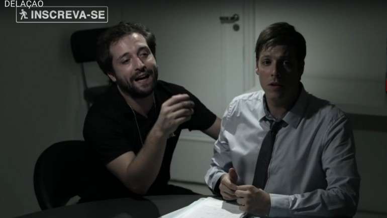 Captura de ecrã do vídeo "Delação" do grupo de humoristas Porta dos Fundos