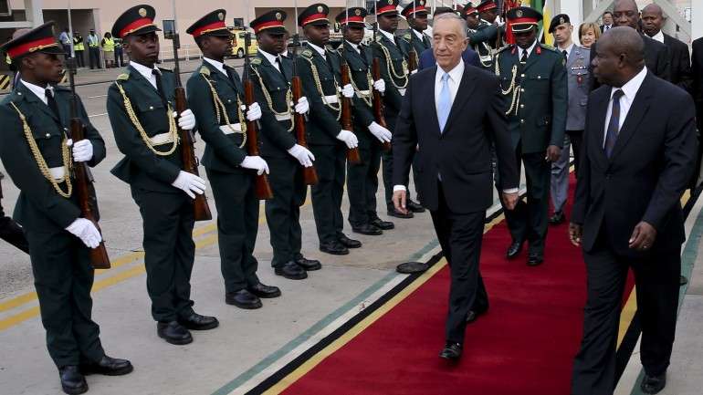 O Presidente da República falou das previsões da Comissão Europeia durante a visita a Moçambique