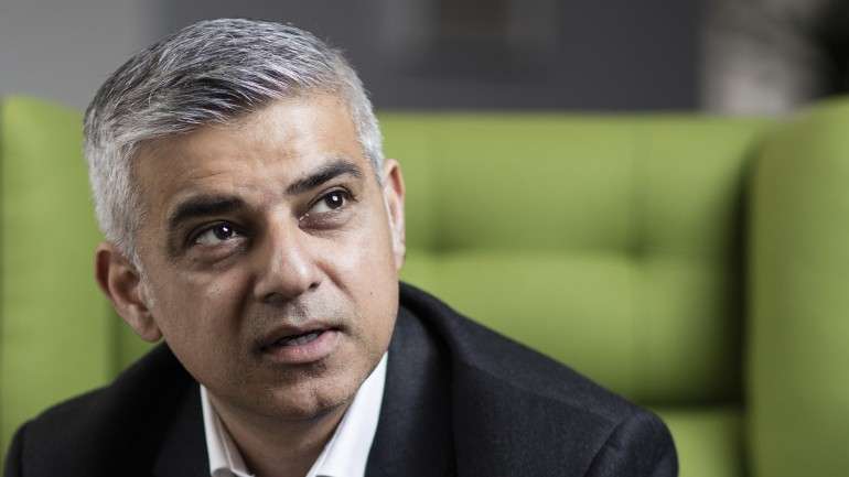 Sadiq Khan era candidado pelo Partido Trabalhista